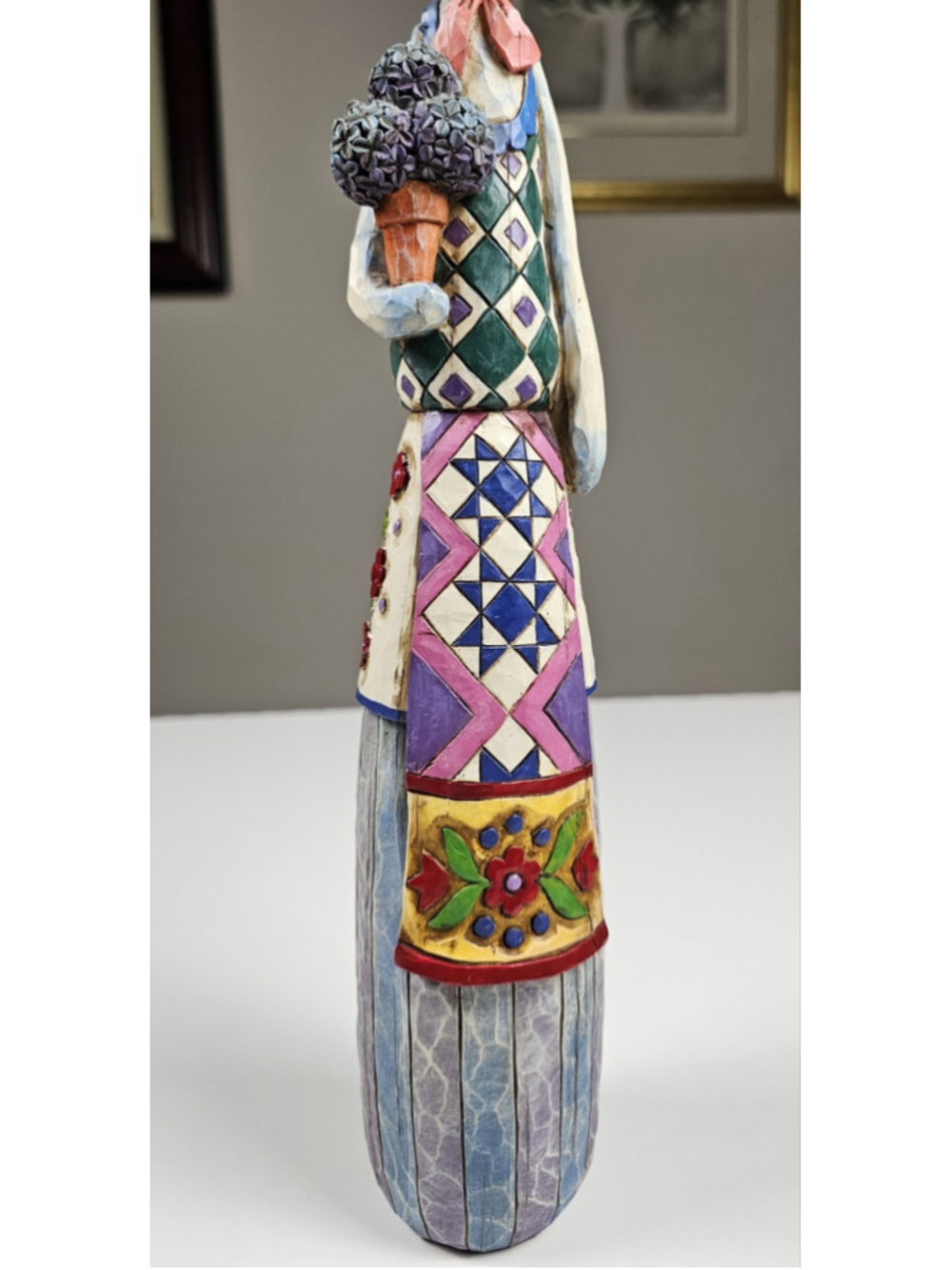 Jim Shore Heartwood Creek SIGNED 2004 Winter Bloom Snowman Figurine 112255 As Is - Picture 10 of 12